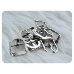 Kleine Gürtelschnalle silber 13mm Durchzug